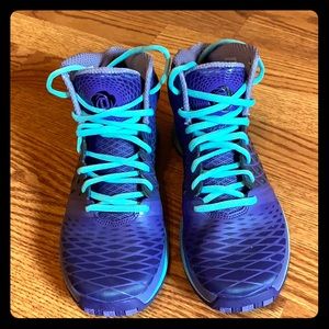 D Rose Purple & Teal Basketball shoes